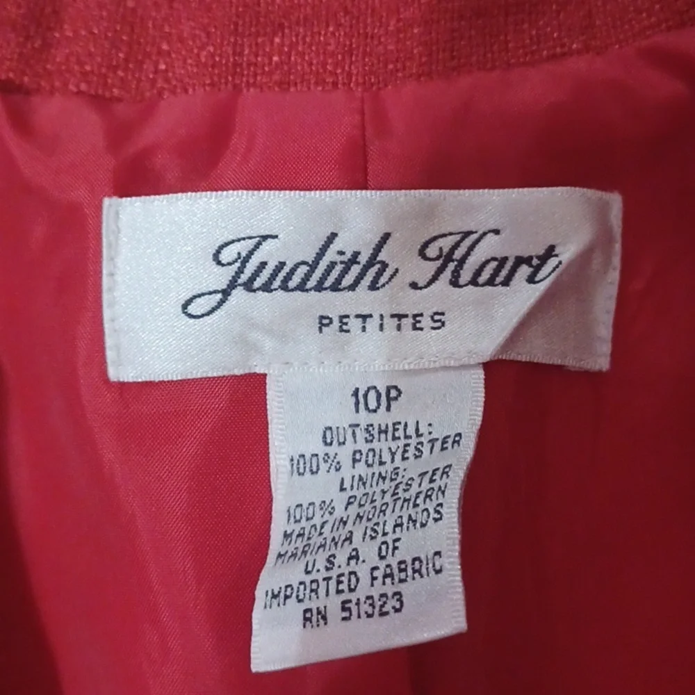 Judith Hart Petites Red Blazer